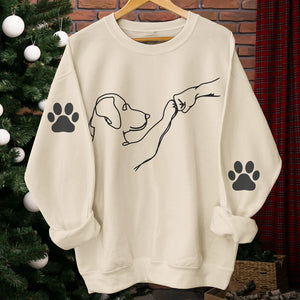 Mon meilleur ami à quatre pattes - Sweat-shirt unisexe pour chien avec motif sur la manche - Cadeau de Noël pour les propriétaires et les amoureux des animaux
