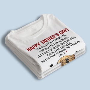 Merci de nous avoir embrassés et nourris ! T-shirt unisexe personnalisé, sweat à capuche, sweat-shirt, cadeau pour la fête des pères, pour les propriétaires d'animaux et les amoureux des animaux.