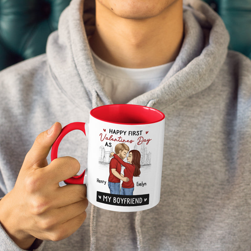 Tu es mon Valentin au quotidien - Tasse personnalisée pour couple - Cadeau de Saint-Valentin pour mari et femme, anniversaire, première Saint-Valentin ensemble