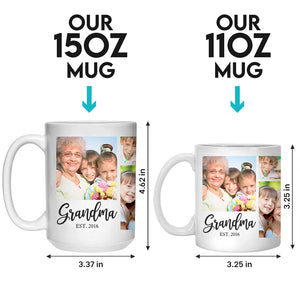 Mes enfants, mes souvenirs éternels - Mug personnalisé pour la famille - Cadeau pour grand-mère