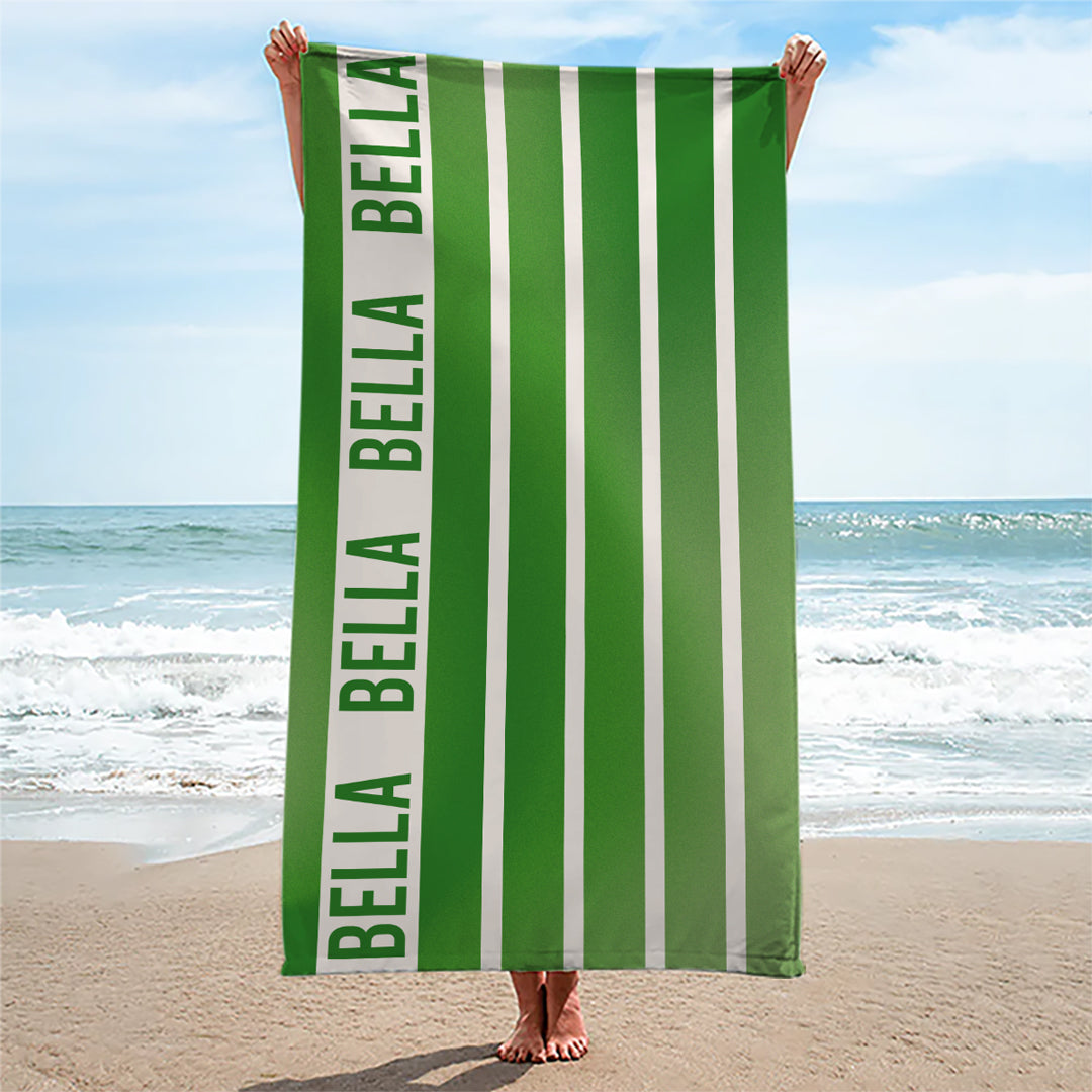Nos journées d'été colorées - Serviette de plage personnalisée Bestie - Cadeau pour meilleures amies, meilleures amies, sœurs