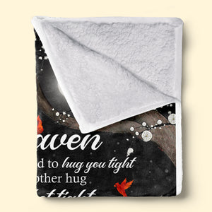 Un câlin du ciel - Couverture commémorative personnalisée - Cadeau de Noël, cadeau de condoléances pour les membres de la famille