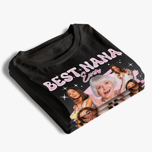 T-shirt, sweat à capuche et sweat-shirt unisexe personnalisé avec photo « Meilleure grand-mère de tous les temps » – Cadeau pour grand-mère