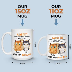Bonjour, notre serviteur humain - Mug personnalisé pour chat - Cadeau pour les propriétaires d'animaux et les amoureux des animaux