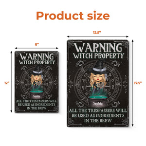 Vous serez utilisé comme ingrédients - Décoration d'intérieur personnalisée en métal pour sorcière - Cadeau d'Halloween pour sorcières, vous-même