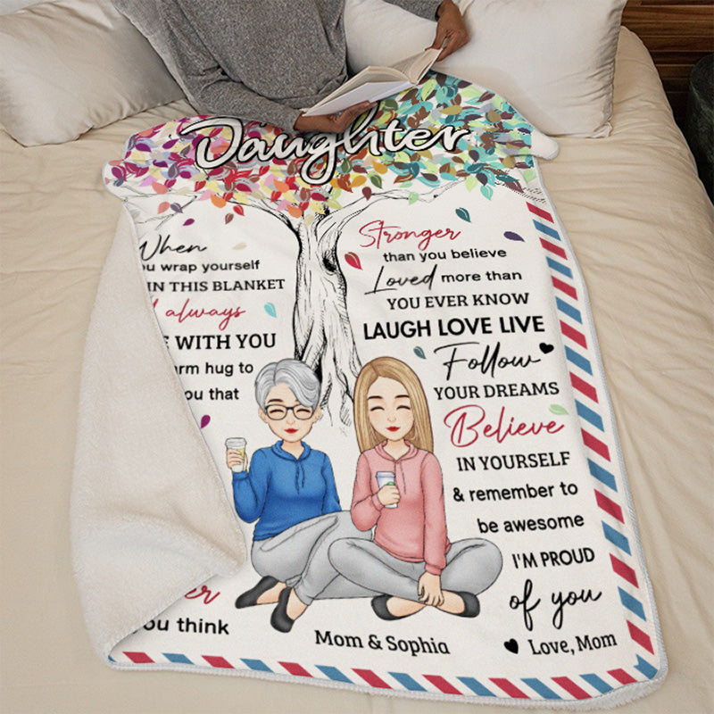 Tu es une bénédiction dans ma vie - Couverture personnalisée pour la famille - Cadeau d'anniversaire de maman, grand-mère