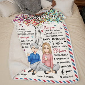 Tu es une bénédiction dans ma vie - Couverture personnalisée pour la famille - Cadeau d'anniversaire de maman, grand-mère