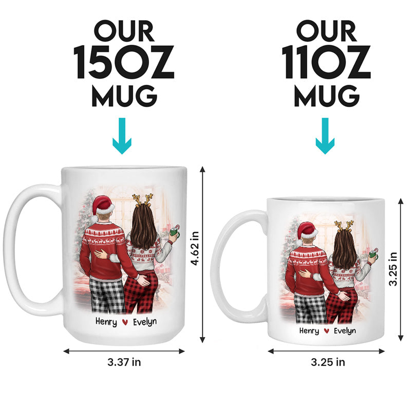 Je t'aime, je te garde - Tasse personnalisée pour couple - Cadeau de Noël pour mari et femme, anniversaire