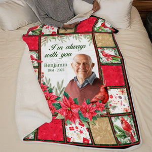 Photo personnalisée « Tu seras toujours dans mon cœur » - Couverture personnalisée commémorative - Cadeau de Noël, cadeau de condoléances pour les membres de la famille