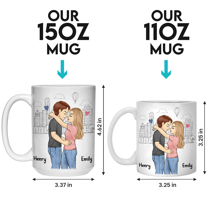 10 raisons pour lesquelles je t'aime - Mug personnalisé pour couple - Cadeau pour mari et femme, anniversaire