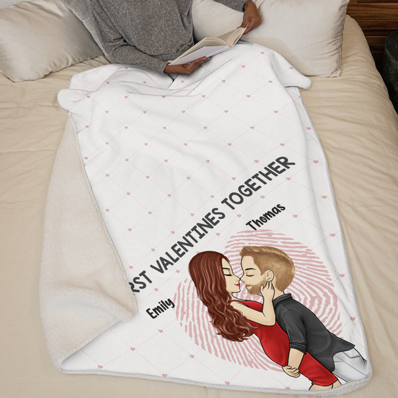 Faisons en sorte que cela dure pour toujours - Couverture personnalisée pour couple - Cadeau de Saint-Valentin pour mari et femme, anniversaire, première Saint-Valentin ensemble