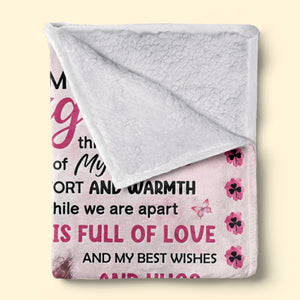 Lots Of Love Best Wishes And Hugs - Family Personalized Custom Blanket - Christmas Gift From Mom