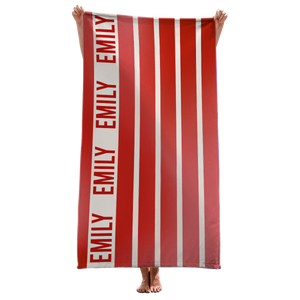 Nos journées d'été colorées - Serviette de plage personnalisée Bestie - Cadeau pour meilleures amies, meilleures amies, sœurs