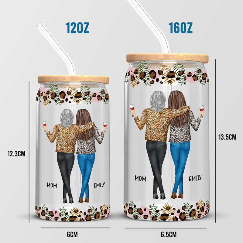 Parfois, on oublie qu'on est génial - Tasse en verre personnalisée pour la famille, tasse à café glacé - Cadeau pour maman, fille