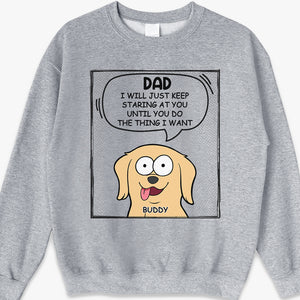 Nous continuerons à vous regarder - T-shirt unisexe personnalisé pour chien, sweat à capuche, sweat-shirt - Fête des mères, fête des pères, cadeau pour les propriétaires d'animaux, amoureux des animaux