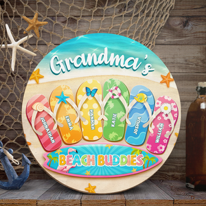 Il n'y a pas de meilleur endroit que la maison, sauf chez grand-mère - Panneau en bois personnalisé pour décoration d'intérieur - Vacances d'été, cadeau de pendaison de crémaillère pour grand-mère