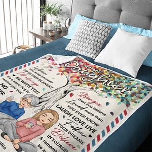 Tu es une bénédiction dans ma vie - Couverture personnalisée pour la famille - Cadeau d'anniversaire de maman, grand-mère