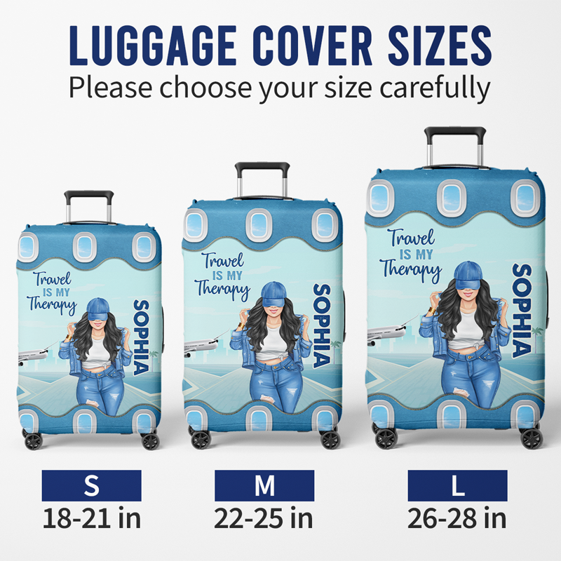 Le ciel m'appelle et je dois y aller - Housse de bagage personnalisée - Cadeau pour les amoureux du voyage