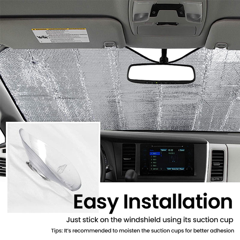 Family Outing - Dog Personalized Custom Auto Windshield Sunshade, Car Window Protector - Gift For Pet Owners, Pet Lovers