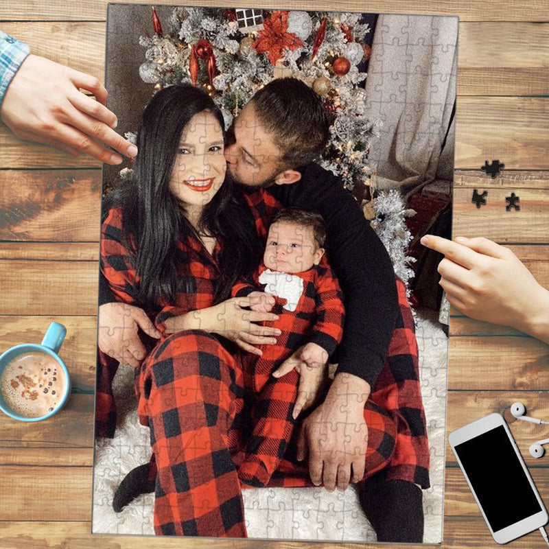 Photo personnalisée « Tu fais partie de moi » - Puzzle personnalisé pour la famille - Cadeau pour les membres de la famille