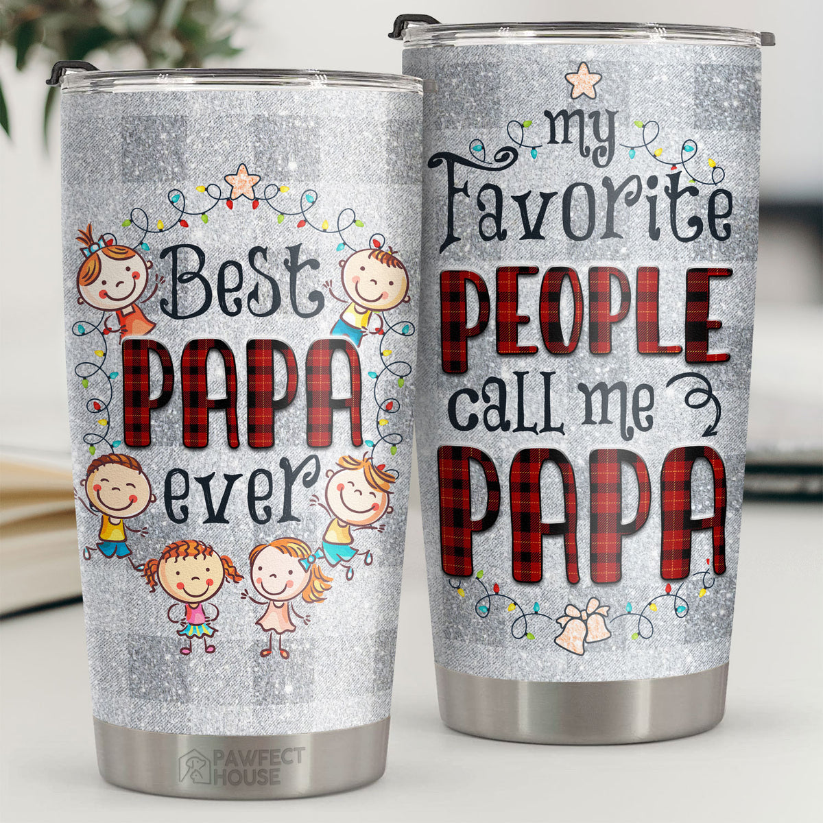 Mes personnes préférées m'appellent Papa - Gobelet - Cadeau de Noël pour la famille, les couples, les amis, Décoration de Noël, Cadeau de vacances