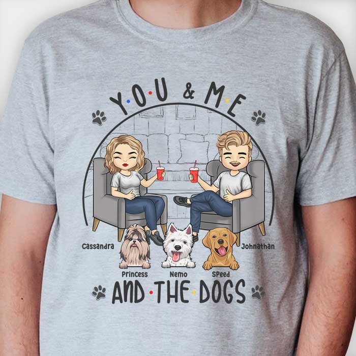 Toi, moi et nos bébés à fourrure - T-shirt unisexe personnalisé, sweat à capuche, sweat-shirt - Cadeau pour couple, mari et femme, anniversaire, fiançailles, mariage, cadeau de mariage