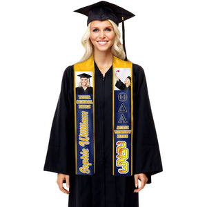 Étole de remise des diplômes de la fraternité de la promotion 2024 - Télécharger une image - Étole de remise des diplômes personnalisée