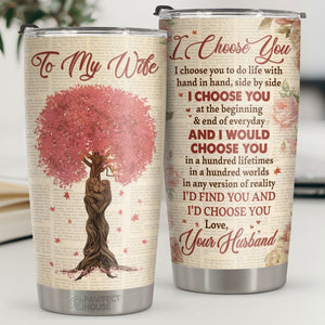 Every Love Story Is Beautiful But Ours Is My Favorite - Tumbler - Gift For Couples, Husband Wife