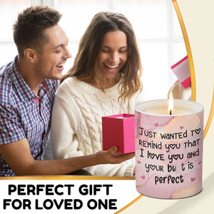 Je t'aime - Bougie parfumée sans fumée pour couple - Cadeau pour mari et femme, anniversaire