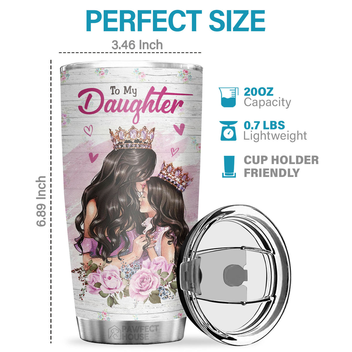 Je veux que tu réalises à quel point tu es spécial pour moi - Gobelet - À ma fille, Cadeau pour fille, Cadeau de maman pour fille, Cadeau d'anniversaire pour fille