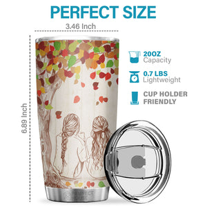 Merci pour les rires et pour tout le plaisir que nous avons partagé - Tumbler - À ma meilleure amie, cadeau pour meilleure amie, meilleure amie, sœur, cadeau d'anniversaire pour meilleure amie et amie