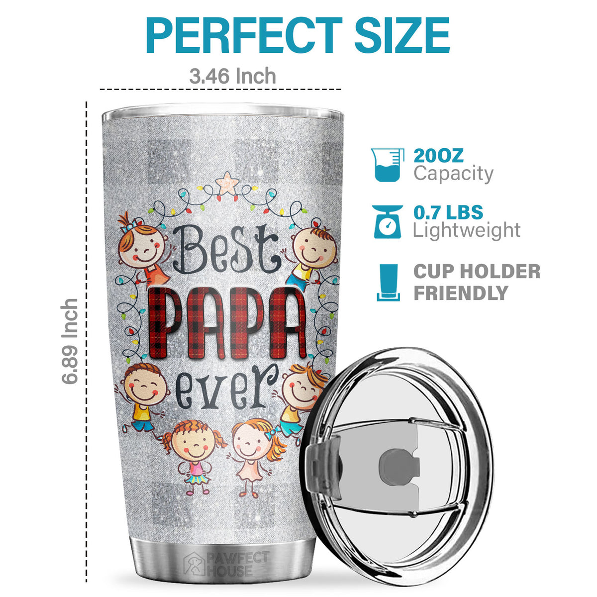 Mes personnes préférées m'appellent Papa - Gobelet - Cadeau de Noël pour la famille, les couples, les amis, Décoration de Noël, Cadeau de vacances