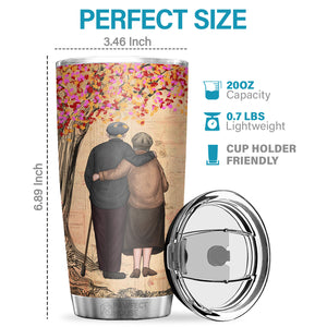 Si je pouvais remonter le temps, je te trouverais plus tôt et je t'aimerais plus longtemps - Tumbler - À ma femme, cadeau pour femme, anniversaire, fiançailles, mariage, cadeau de mariage