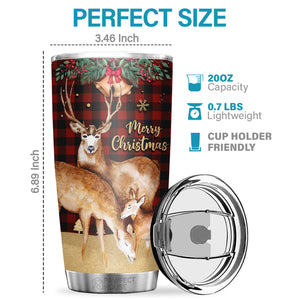 A Little Bit Of Crazy, A Little Bit Loud And A Whole Lot Of Love - Tumbler - Christmas Gift For Family, Couple, Friends, Christmas Decoration, Holiday Gift