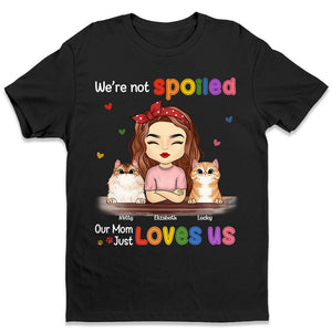 Notre maman nous aime tout simplement - T-shirt unisexe personnalisé pour chien et chat, sweat à capuche, sweat-shirt - Fête des Mères, cadeau pour les propriétaires d'animaux et les amoureux des animaux