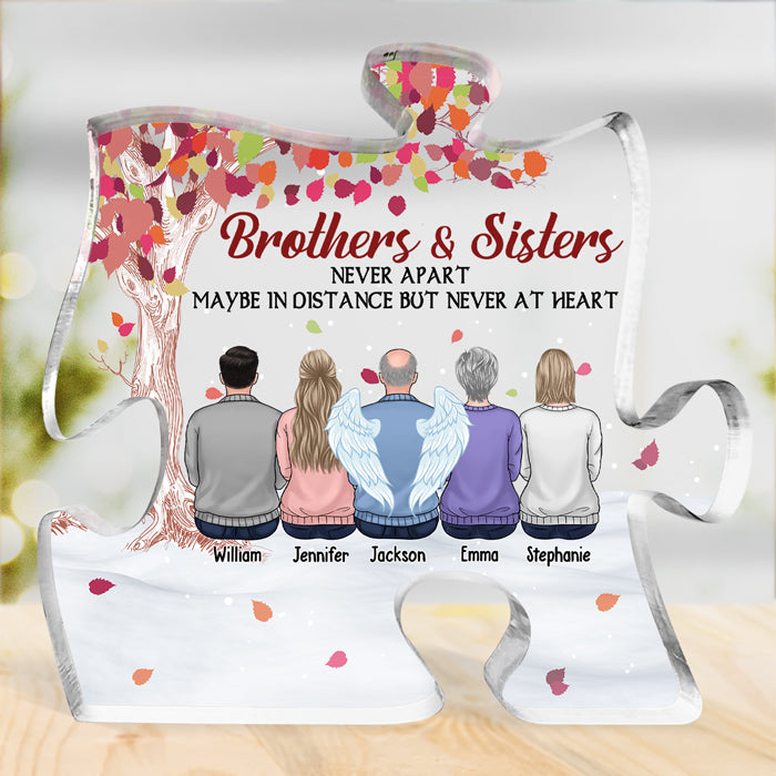 Le plus beau cadeau de tous - Plaque acrylique personnalisée en forme de puzzle pour la famille - Cadeau pour les membres de la famille