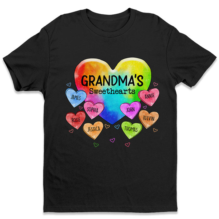 Les Amoureux de Nana - T-shirt, sweat à capuche et sweat-shirt unisexe personnalisé pour la famille - Cadeau de fête des mères, d'anniversaire pour maman, grand-mère