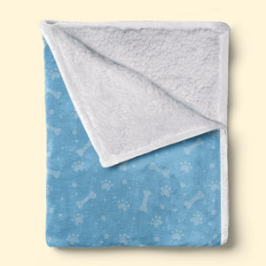 Voici notre couverture câline - Couverture personnalisée pour chien et chat - Cadeau pour propriétaires d'animaux et amoureux des animaux