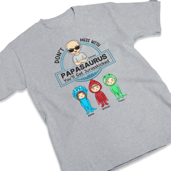 Ne plaisante pas avec Nanasaurus - T-shirt, sweat à capuche, sweat-shirt unisexe personnalisé pour la famille - Cadeau de fête des mères, d'anniversaire pour maman, grand-mère