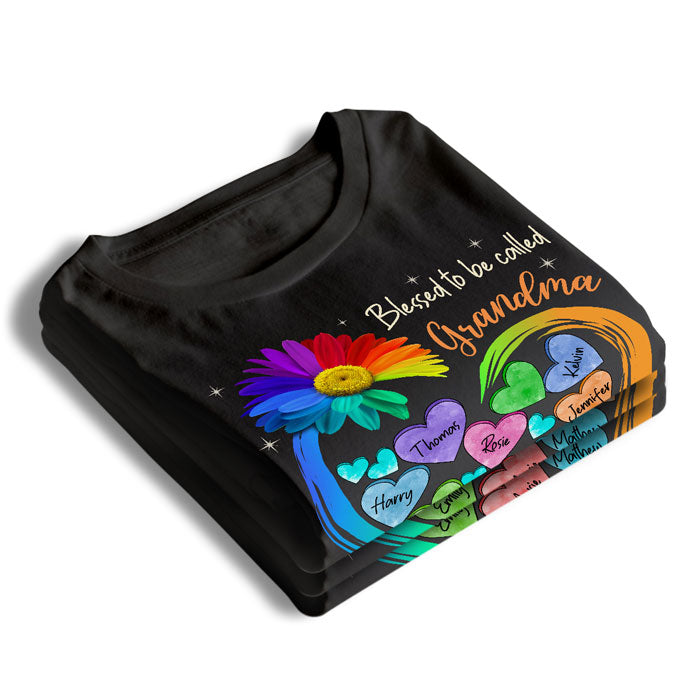 Soyez appelée « Grand-mère bénie » - T-shirt unisexe personnalisé, sweat à capuche, sweat-shirt - Cadeau de fête des mères et d'anniversaire pour grand-mère