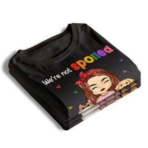 Notre maman nous aime tout simplement - T-shirt unisexe personnalisé pour chien et chat, sweat à capuche, sweat-shirt - Fête des Mères, cadeau pour les propriétaires d'animaux et les amoureux des animaux