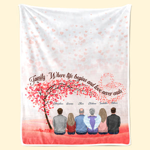 This Is Us - Our Life, Our Home, Our Story - Family Personalized Custom Blanket - Gift For Family Members