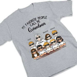 Mes personnes préférées m'appellent grand-mère - T-shirt unisexe personnalisé, sweat à capuche, sweat-shirt - Cadeau d'anniversaire pour maman, grand-mère