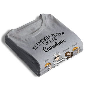 Mes personnes préférées m'appellent grand-mère - T-shirt unisexe personnalisé, sweat à capuche, sweat-shirt - Cadeau d'anniversaire pour maman, grand-mère