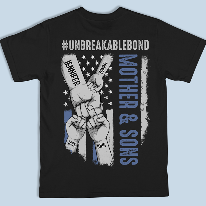 Notre relation indestructible - T-shirt, sweat à capuche et sweat-shirt unisexe personnalisé avec imprimé au dos - Cadeau d'anniversaire pour maman