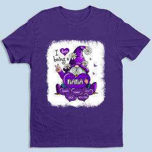 J'adore être grand-mère - T-shirt personnalisé avec fausse eau de Javel - Cadeau d'anniversaire pour grand-mère