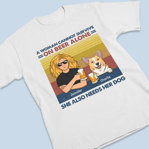 Nous ne pouvons pas survivre seuls, nous avons besoin de chiens - T-shirt unisexe personnalisé pour chien, sweat à capuche, sweat-shirt - Cadeau pour les propriétaires d'animaux, les amoureux des animaux