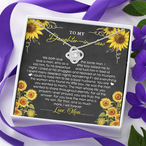 My Dear, You Are Truly The Answer - Family Love Knot Necklace - Gift For Daughter-In-Law
