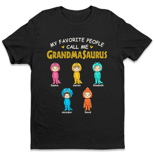 Mes personnes préférées m'appellent Nanasaurus - T-shirt unisexe personnalisé, sweat à capuche, sweat-shirt - Cadeau de fête des mères, d'anniversaire pour grand-mère