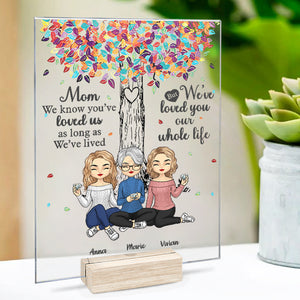 Pour nous, vous êtes le monde - Plaque acrylique personnalisée pour la famille - Cadeau de fête des mères, d'anniversaire pour maman